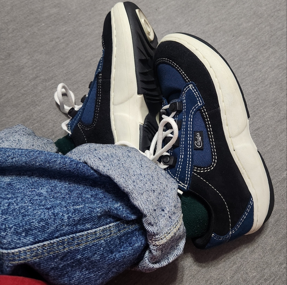 RARE!! Vintage 90's Y2K Candies Blue Chunky Puffy Lug Sole Platform Sneakers - Picture 1 of 17